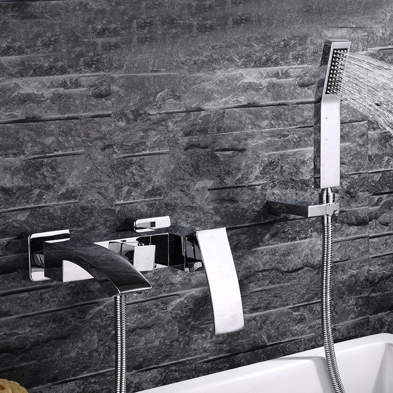 Cremona Bathtub Faucet with Hand Held Shower